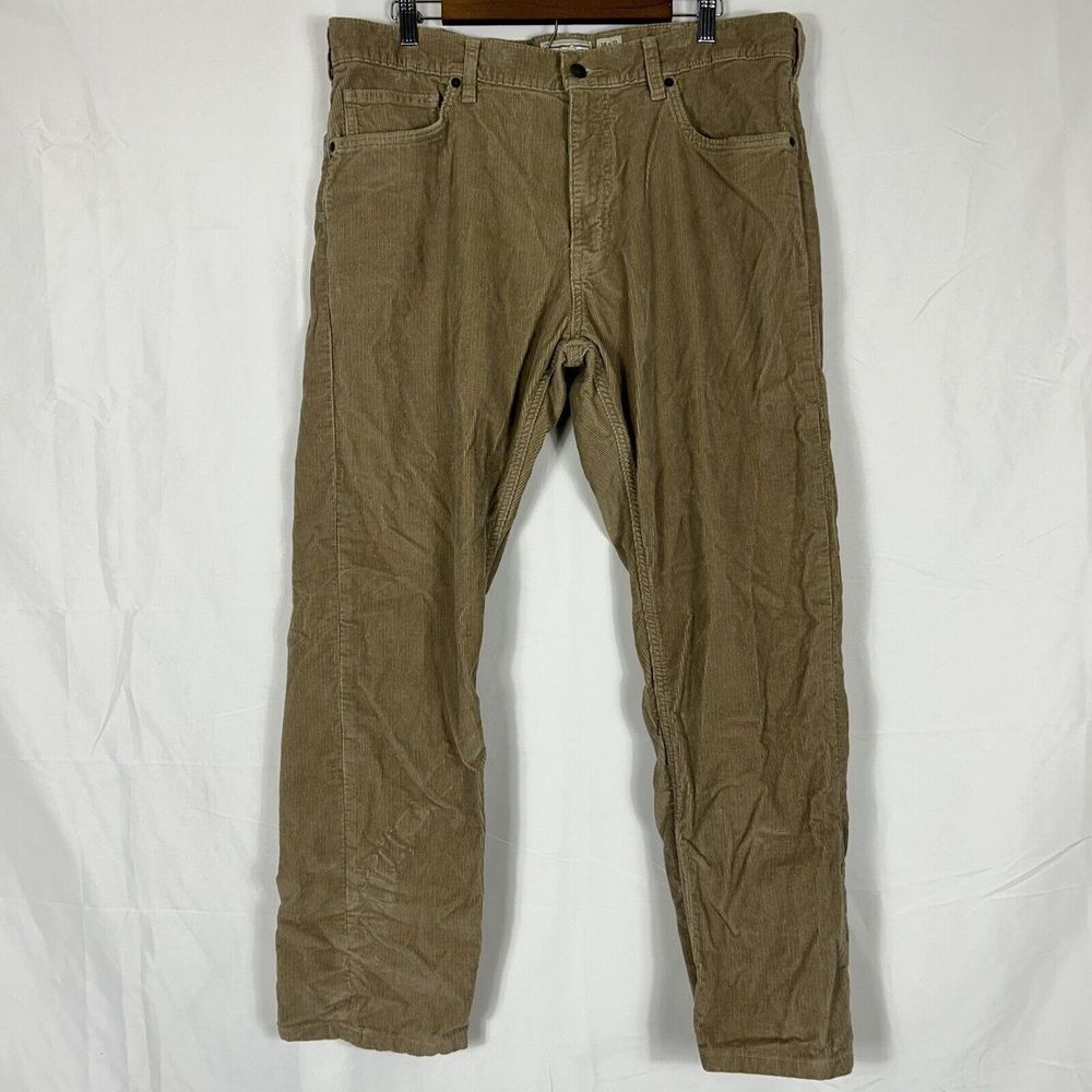Patagonia Pants Mens 38x32 Brown Corduroy Cotton Straight Casual Button Outdoor